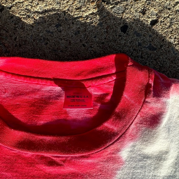 Vintage 90s  ITALY spell out  tie-dye tee - Picture 4 of 6